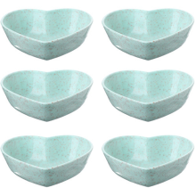 Cuencos de cerámica de alta calidad con forma de corazón, ideales para servir aperitivos y postres, con un elegante diseño en forma de corazón y