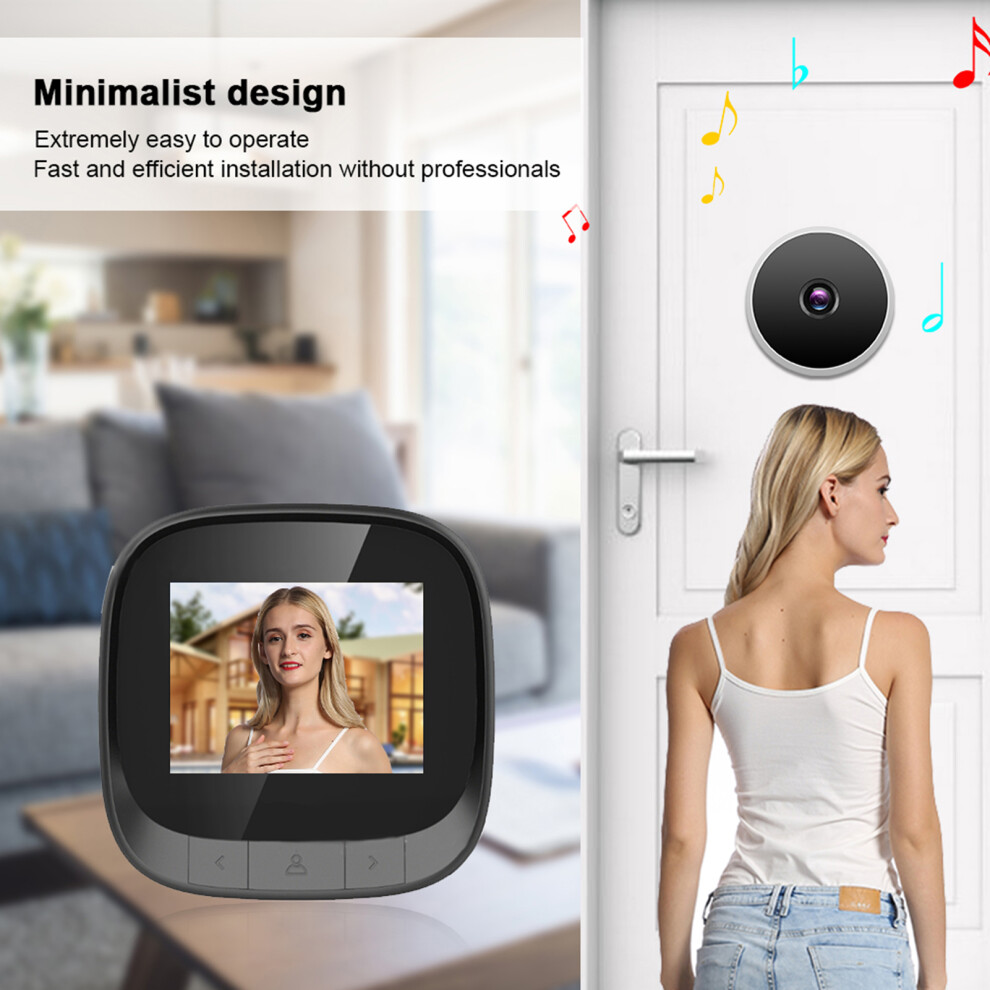 Digital Video Door Viewer 2.4In Smart Security Eye Monitoring Camera 6901361076786