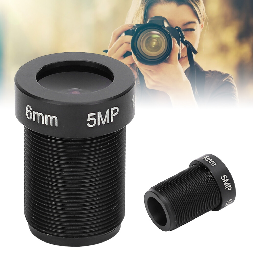 6Mm 5Mp Camera Lens Fixed Focal Hd Surveillance M12 Mount 1/2.5 Image Format 4621361076747