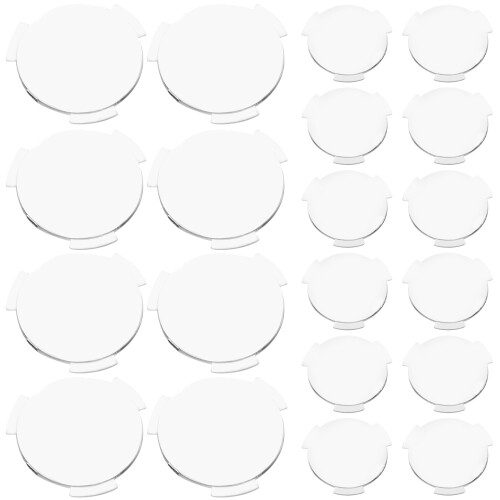20Pcs Transparent Pc Plastic Vr Glasses Lens Replacement for Home Use
