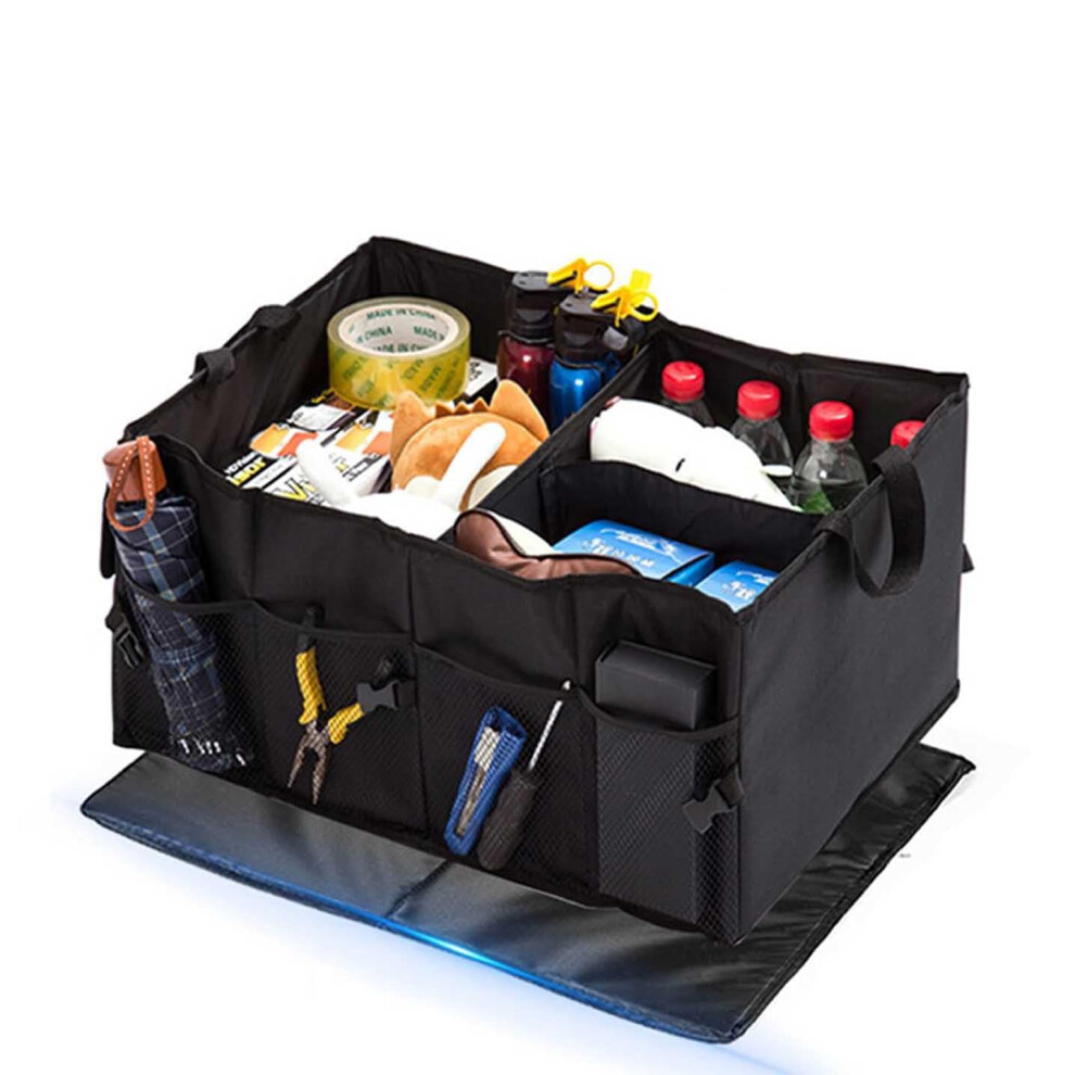 Car Boot Organiser For Benz C Class(4Door) 2022 2023, Multi-Compartment Collapsible Folding Vehicle Storage Box Case 9323874964775