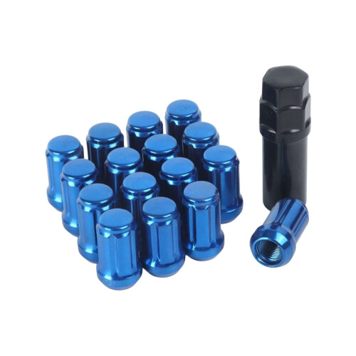 Professional Security Lug Bolts for Modified Vehicles-Blue