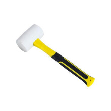 Heavy Duty White Rubber Hammer Fiberglass Shaft for-110