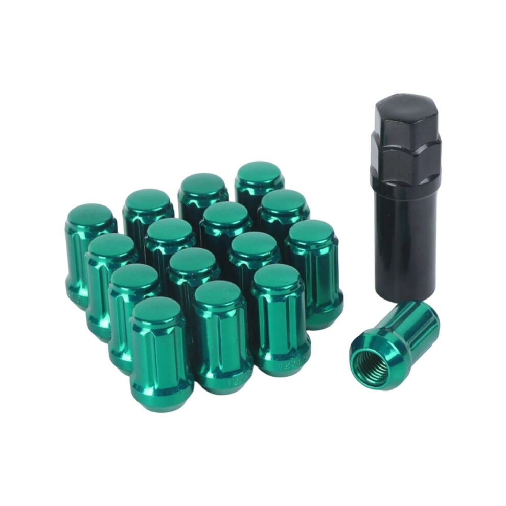 Premium Carbon Steel Security Lug Bolts For Alloy Wheel- Green 7695000289550