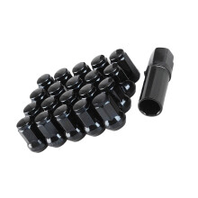 Premium Vibration Proof Vehicle Security Bolt Set Lug-Black