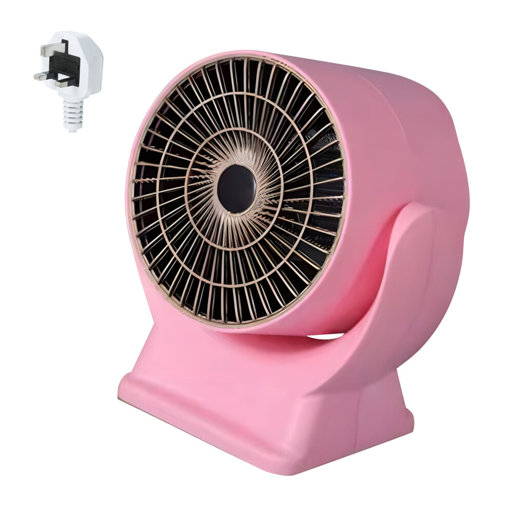800W Electric Heaters Fans Handheld Warming Device Small- Pink 7695000290808
