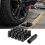 Premium Vibration Proof Vehicle Security Bolt Set Lug-Black 3