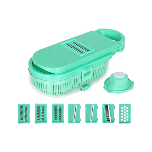 Nonrust Steel Multifunctionele Voedsel Chopper 8 Mes voor-7in1