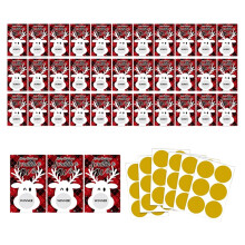 36-delige kerstcadeaukaarten Creatieve krasloten voor