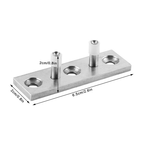 Rust-Resistant 304 Stainless Steel Floor Roller Guide Hardware for Barn Doors 1