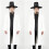 Eleganter Derby-Hut aus schwarzem Polyester, 2