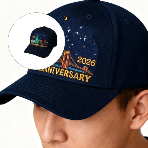 250th Anniversary Baseball Cap Breathable Fabric Lightweight 1