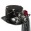 Steampunk Goggles Top Hat With Flower Chain Adjustable Headgear 5