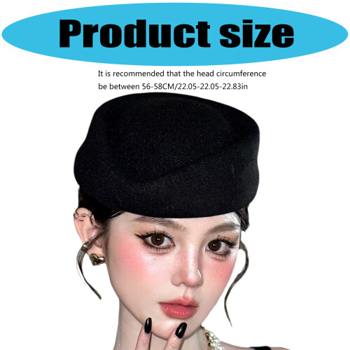Retros Elegant Beret Hat With Flated Crowns Durability 2