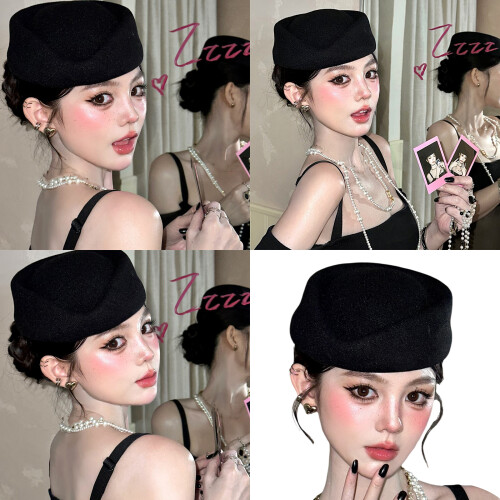 Retros Elegant Beret Hat With Flated Crowns Durability 1