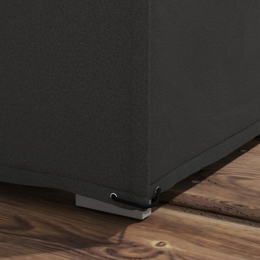 Garden Waterproof Furniture Cover 155 x 222cm Black - UV-resistant and Waterproof Cover for Outdoor & Patio Furniture-image-OPC-PMYSZFW-NEW