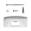 Adjustable Door Strikes Plate Lock Tongue Buckle Plate-Silver 1
