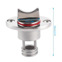 316 Stainless Steel Marine Drain Plug Polished Garboard Fit Hole Screw Thread
