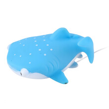 Niedliches Walhai-Form Cartoon-Unterwasserfigur, 9,3x7,5x3,5cm, Blau