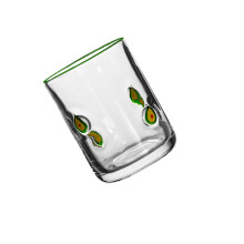 Creative Fruit Glass Juice Cup Enhances Beverage Color-avocado