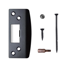 Lock Tongue Buckle Plate Door Lock Latches Guide Plate-Black