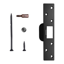 Stainless Steel Security Plate For Damaged Door Frame-Black