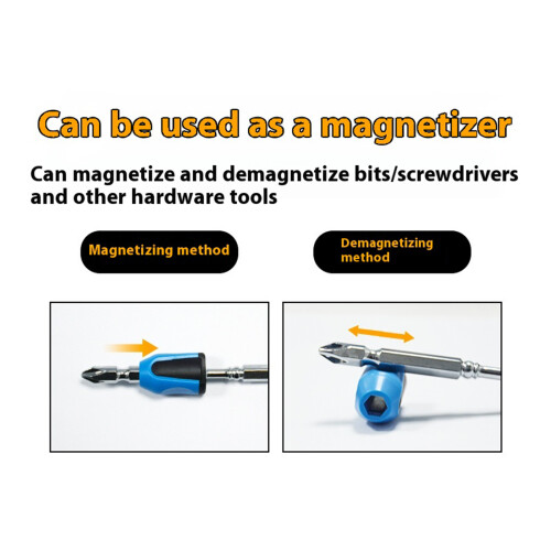 2Pcs Strong Magnetic Sleeve Screwdriver Magnetizer Screw-Blue 2