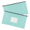Business Document Case Water Resistant PU Leather-Sky blue 1