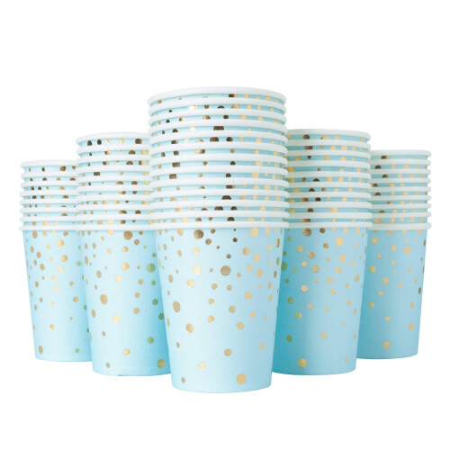 Κομψά σερβίτσια μιας χρήσης, βιοδιασπώμενα χάρτινα ποτήρια που εξοικονομούν