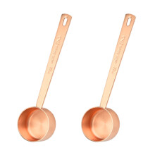 Conjunto de colher medidora de café profissional, toque suave que aprimora sua experiência de preparo, construção em aço inoxidável fácil de