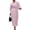 Women's double-breasted long pea coat with lapel,-White L 7