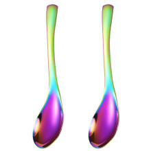 Vaisselle élégante, grandes cuillères de service en acier inoxydable, manche ergonomique au design moderne pour une prise en main confortable,