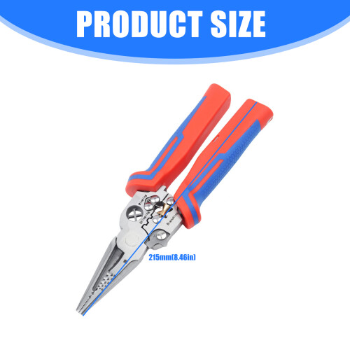 Industrial Multifunction Wire Stripper Cutter with Ergonomic 2