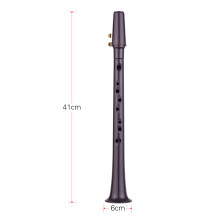 11-Hole C Key Mini Pocket Saxophone ABS with Accessories 41cm Blue