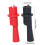 Pince de Test crocodile polyvalente, 2 pièces, pour-noir rouge 4