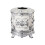 Distributeur de rouleaux de mouchoirs en plastique enduit-Blanc 1