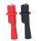 Pince de Test crocodile polyvalente, 2 pièces, pour-noir rouge 3