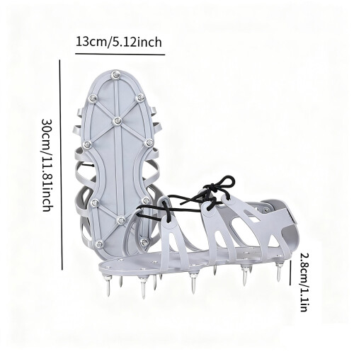Chaussures d'aérateur de pelouse réglables avec enroulement 1