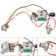 Gitarrenverdrahtungssatz 250K 1T1V Potentiometer & 3-Position-Schalter-Steckdose