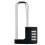 Combination Padlock Outdoor, Waterproof Heavy Duty Padlock with Code, Multifunctional Adjustable Long Padlock Reusable Easy to Use Black 1