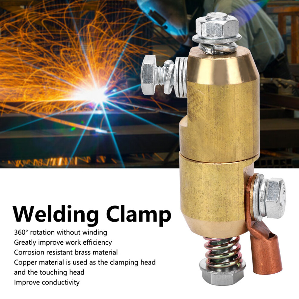 Welding Clamp Ground Soldering Tools 360 Rotatable Brass Accessories Durable 4041361107447