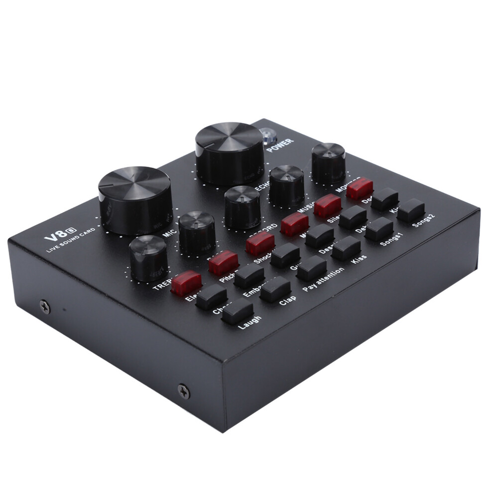 V8 Usb Live Broadcast Sound Card For Mobile Phone & Computer Karaoke Streaming 8711361108848