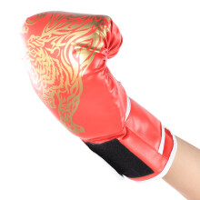 Rote Taekwondo Boxhandschuhe für Erwachsene & Kinder, Paar aus Kunstleder