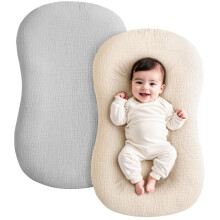 Breathable Baby Bed Sheet 2 Pieces Boys Girls Pram Equipped Sheet Removable Cover for Infants Comfortable