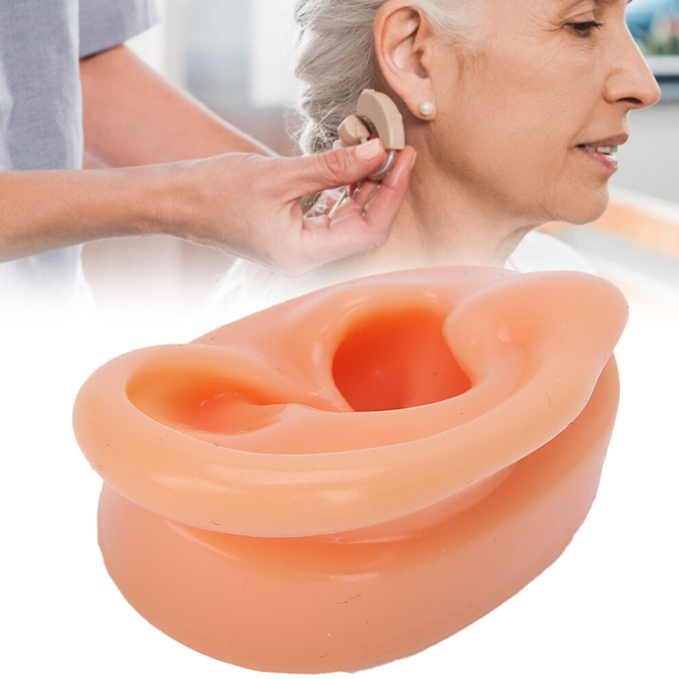 Silicone Right Ear Model for Hearing Aid Demo, Ear Impressions Display