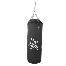 Verdickter Boxsack 80 cm Hängender Punchingball für Fitness und Gym Schwarz