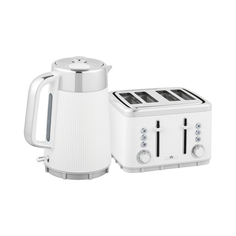 3000W Electric Kettle and Toaster Set 1.7L with Limescale Filter Rapid Boil Cool Touch Body Multiple Browning Controls White-image-OPC-PMYTCV7-NEW