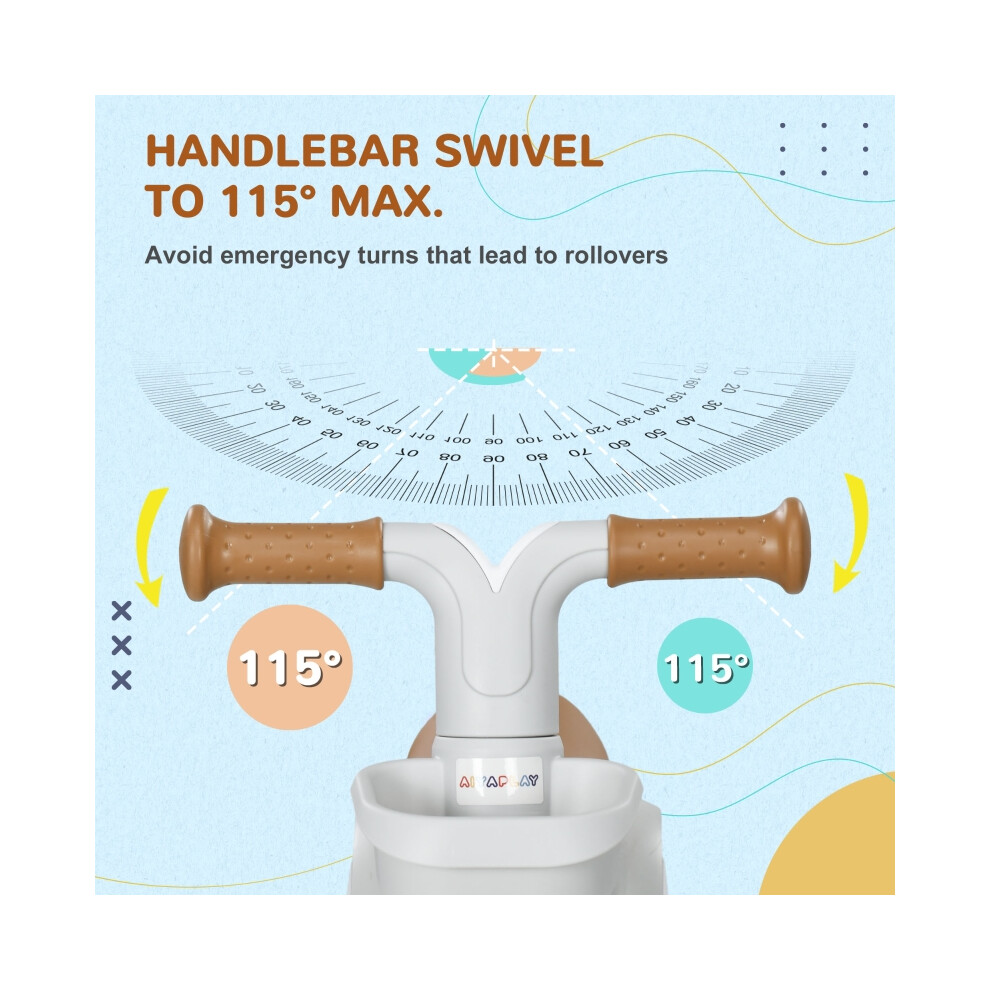 Toddler Balance Bike for 1-3 Years - Green Adjustable Seat Silent Rubber Wheels Sturdy Plastic Construction for Easy Riding-image-OPC-PMYTDH9-NEW