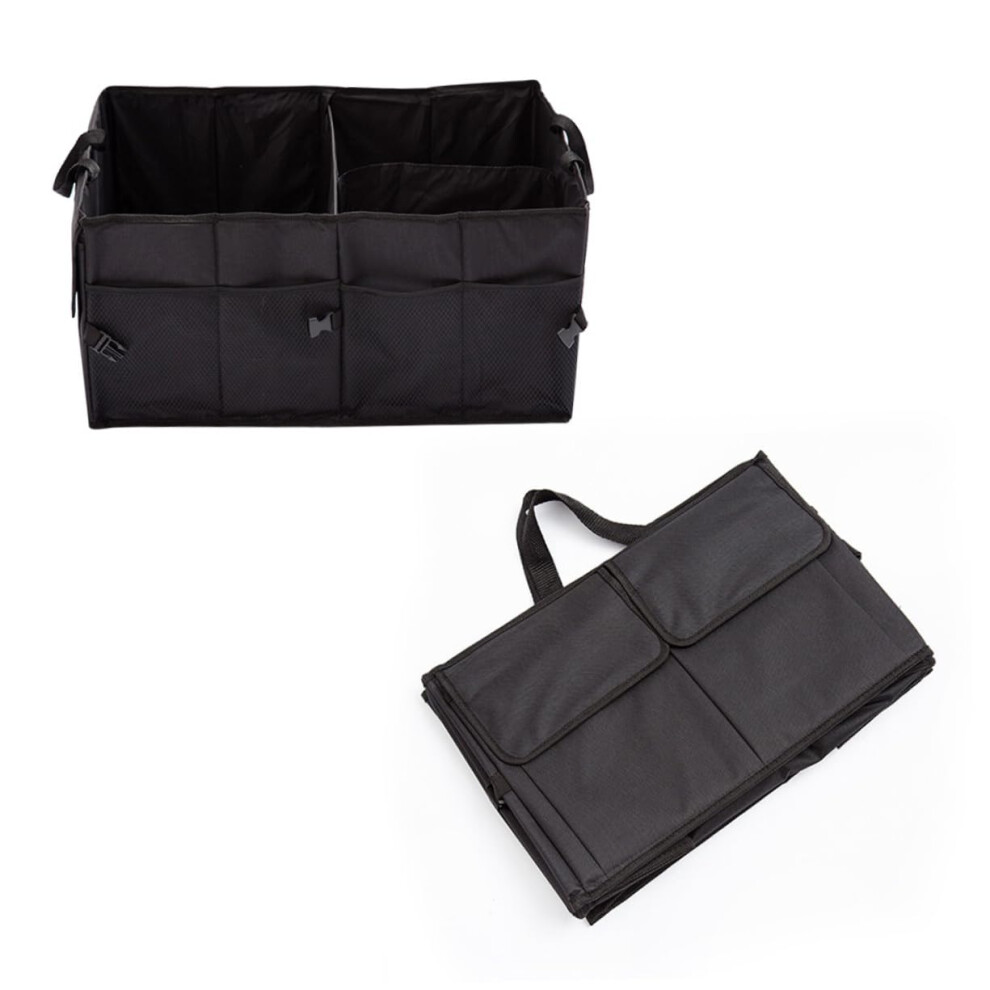 1Pc Foldable Car Trunk Storage Box Multi Purpose Organizer For Vehicle Durable Container For Groceries Emergency Gear More Black 9067246719234