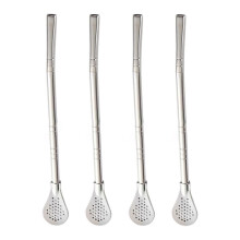 Crafted For Perfection, Removable Stainless Steel Straw, Filter Spoon With Built-in Strainer, Reusable Metal Straw For Hot And Cold Beverages, Detacha